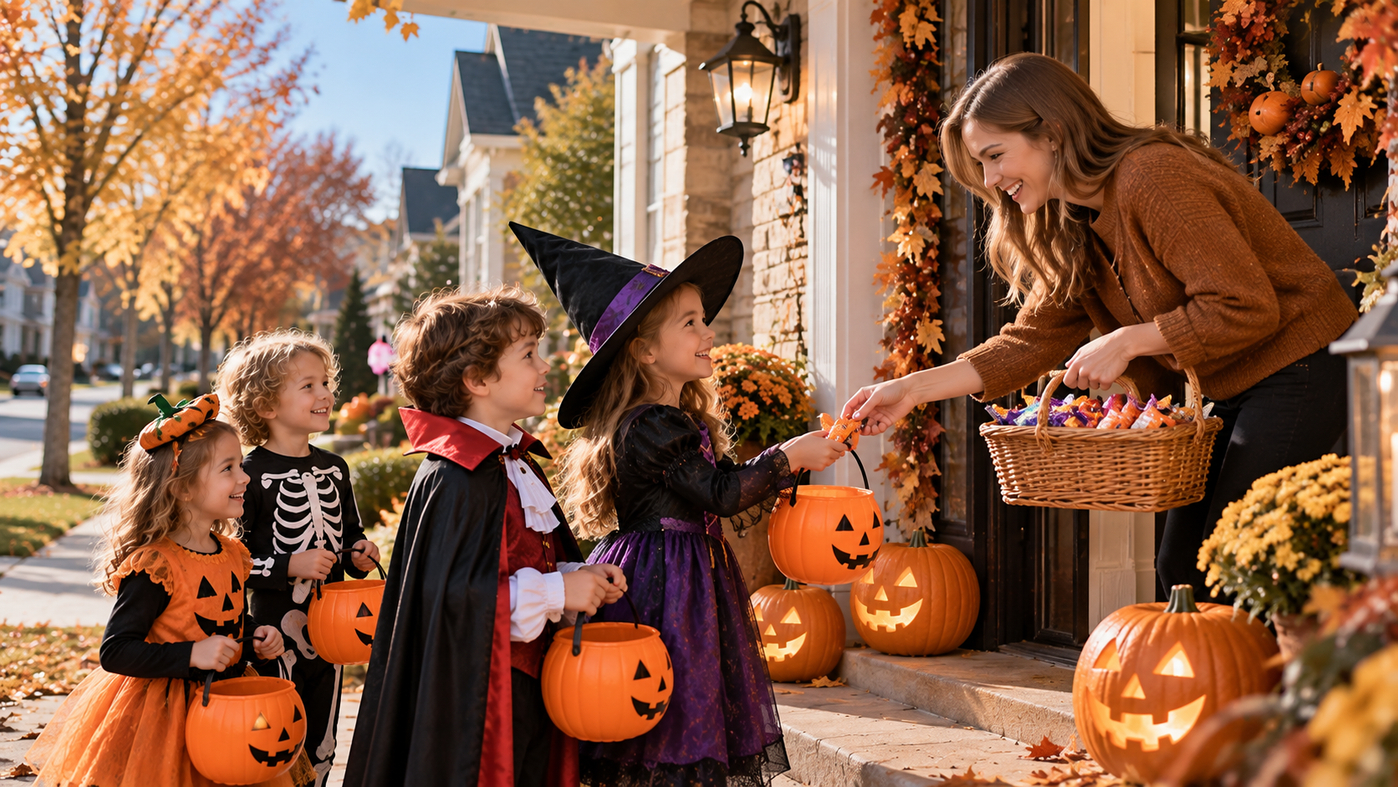 Warm Halloween Trick-or-Treating at the Doorstep.png